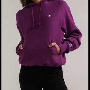 PURPLE CHAMPION HOODIE
